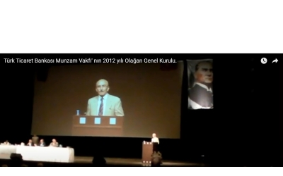 2-DERNEK BAŞKANI EŞREF OSMANAĞAOĞLU' NUN MUNZAM VAKFIMIZIN 2012 YILINDA YAPILAN OLAĞAN GENEL KURULU KONUŞMASI